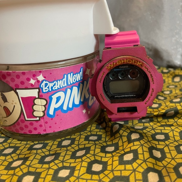 Casio Wood Shock G-Shock Watch (DW6900 Pink Kool-Aid Juicer Jar) - Picture 2 of 15